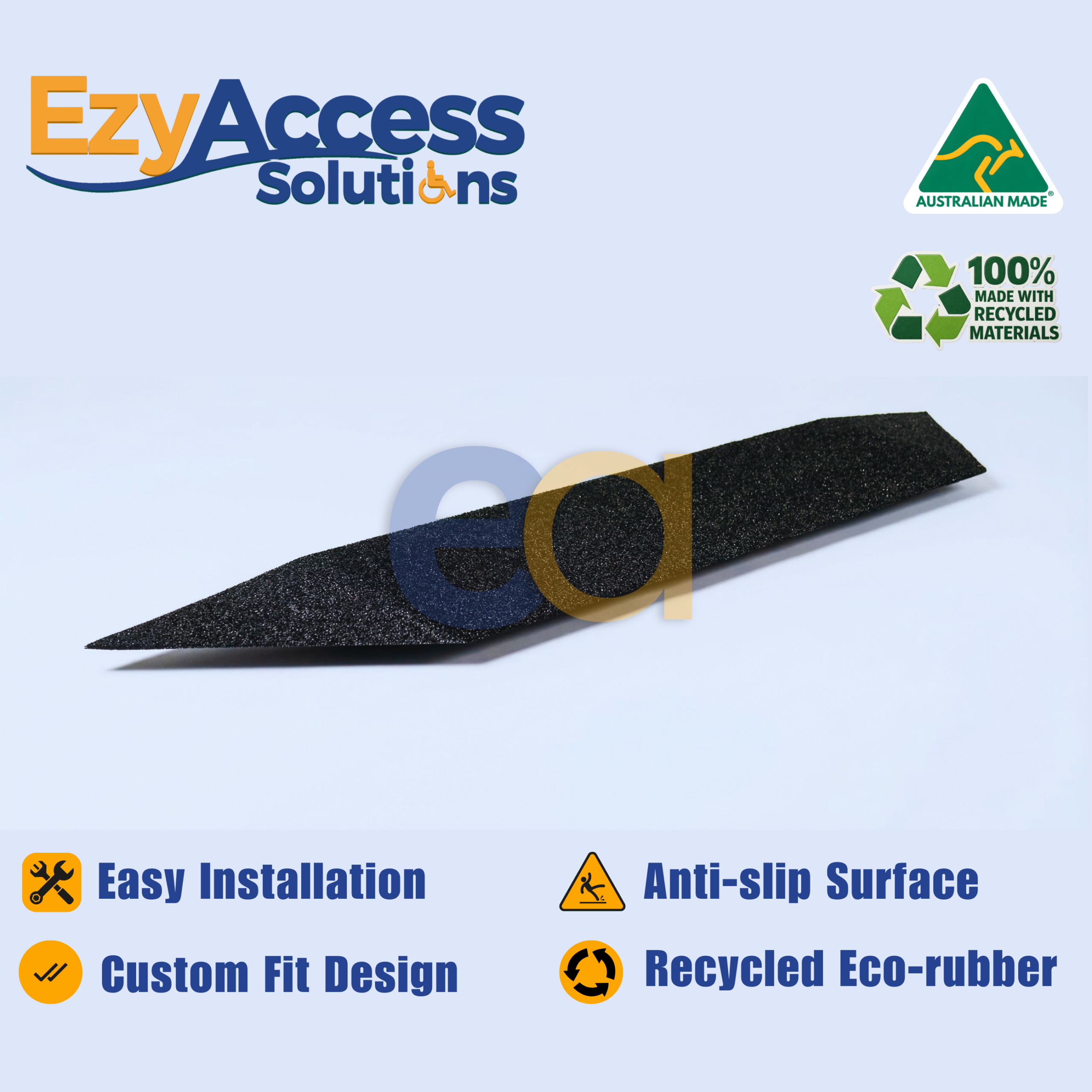 1 Ramp with Side Wings – 900mm Wide (1:8 Gradient) - Image 1