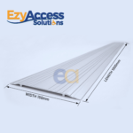 Aluminium Cover Strip Double Sided 150mm Wide - Image 2