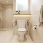 Stainless Steel Fold Down Grab Rail