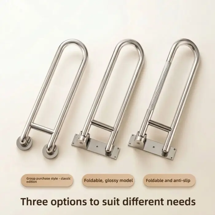 Stainless Steel Drop Down Grab Rail - Image 6