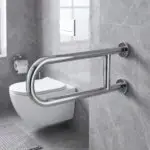 Stainless Steel Fold Down Grab Rail - Image 3