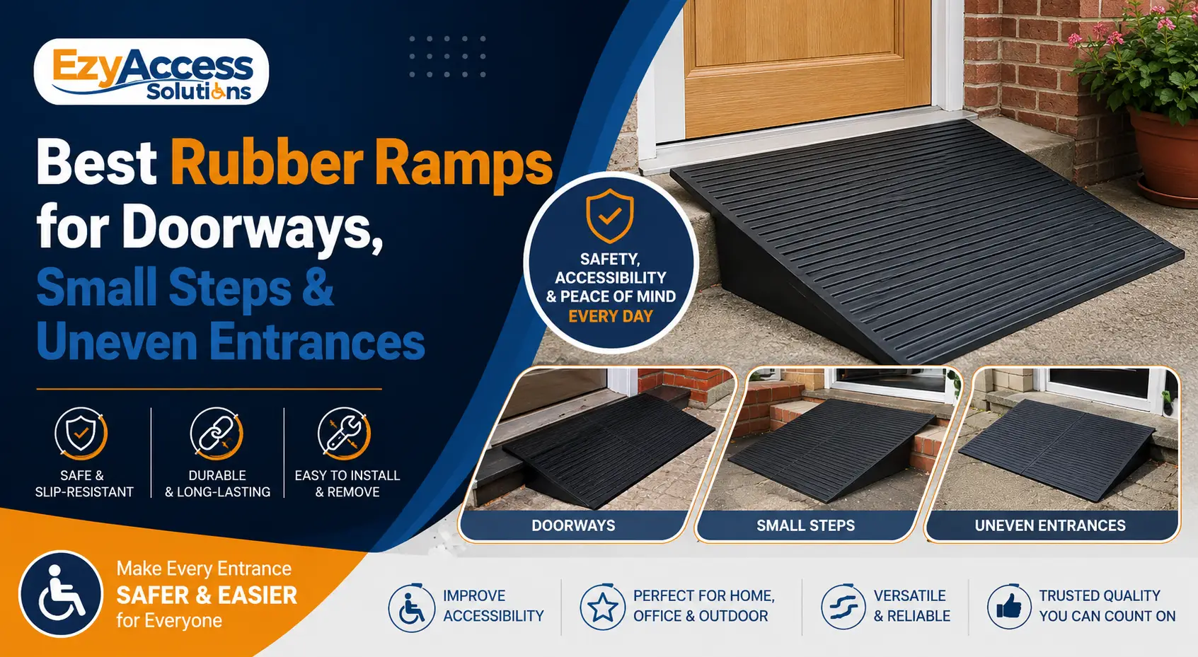 Best rubber ramps for doorways, steps, and uneven entrances